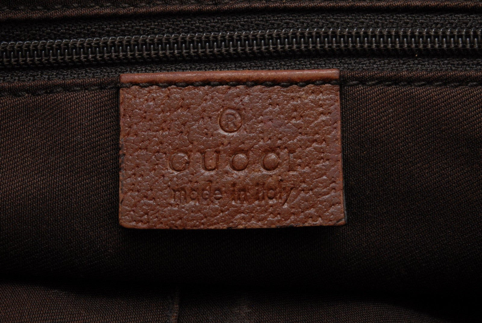 Gucci Denim Abbey D-Ring Shoulder Bag - Blue Brown, Canvas Leather