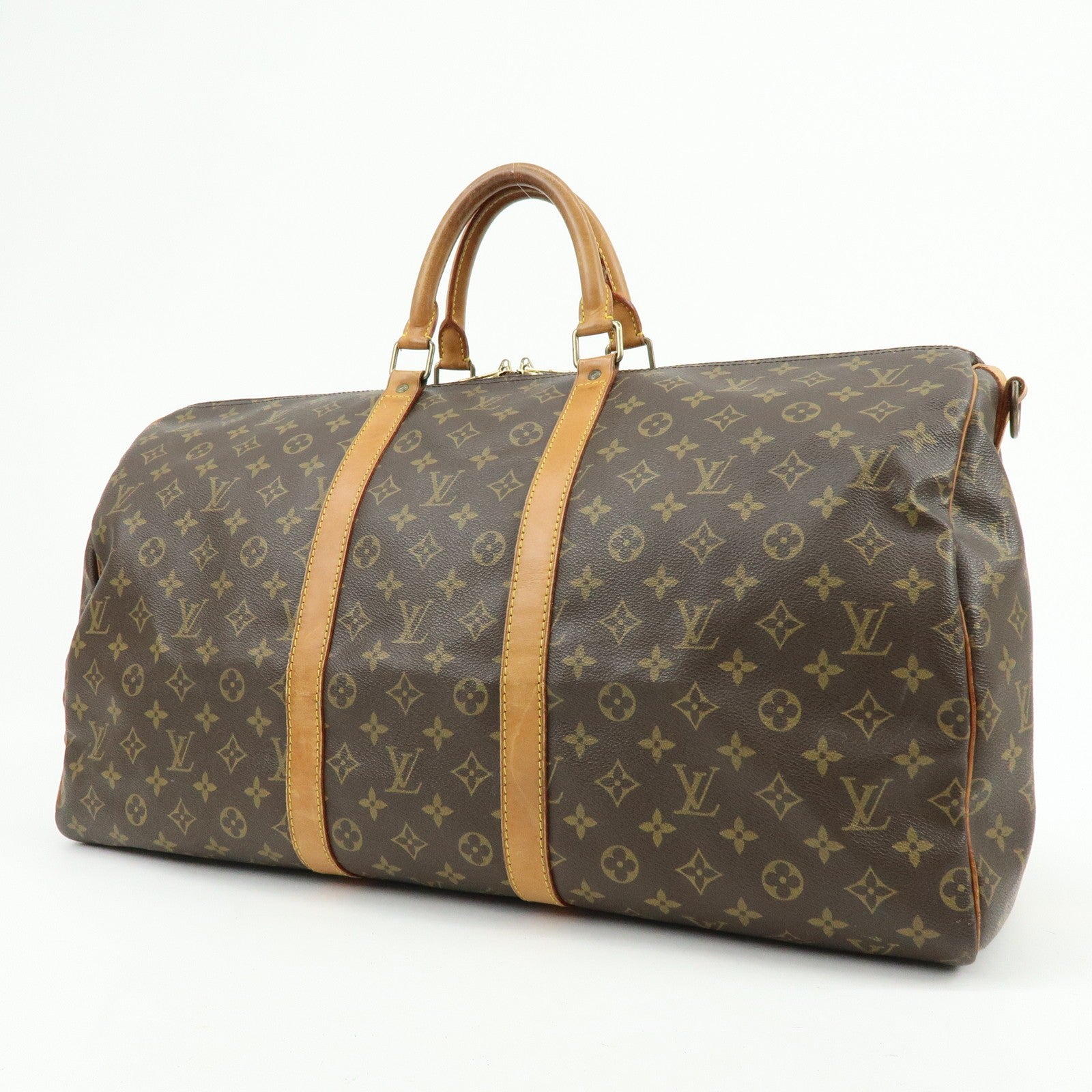 Louis Vuitton Keepall 55 Boston Bag - Monogram, Leather