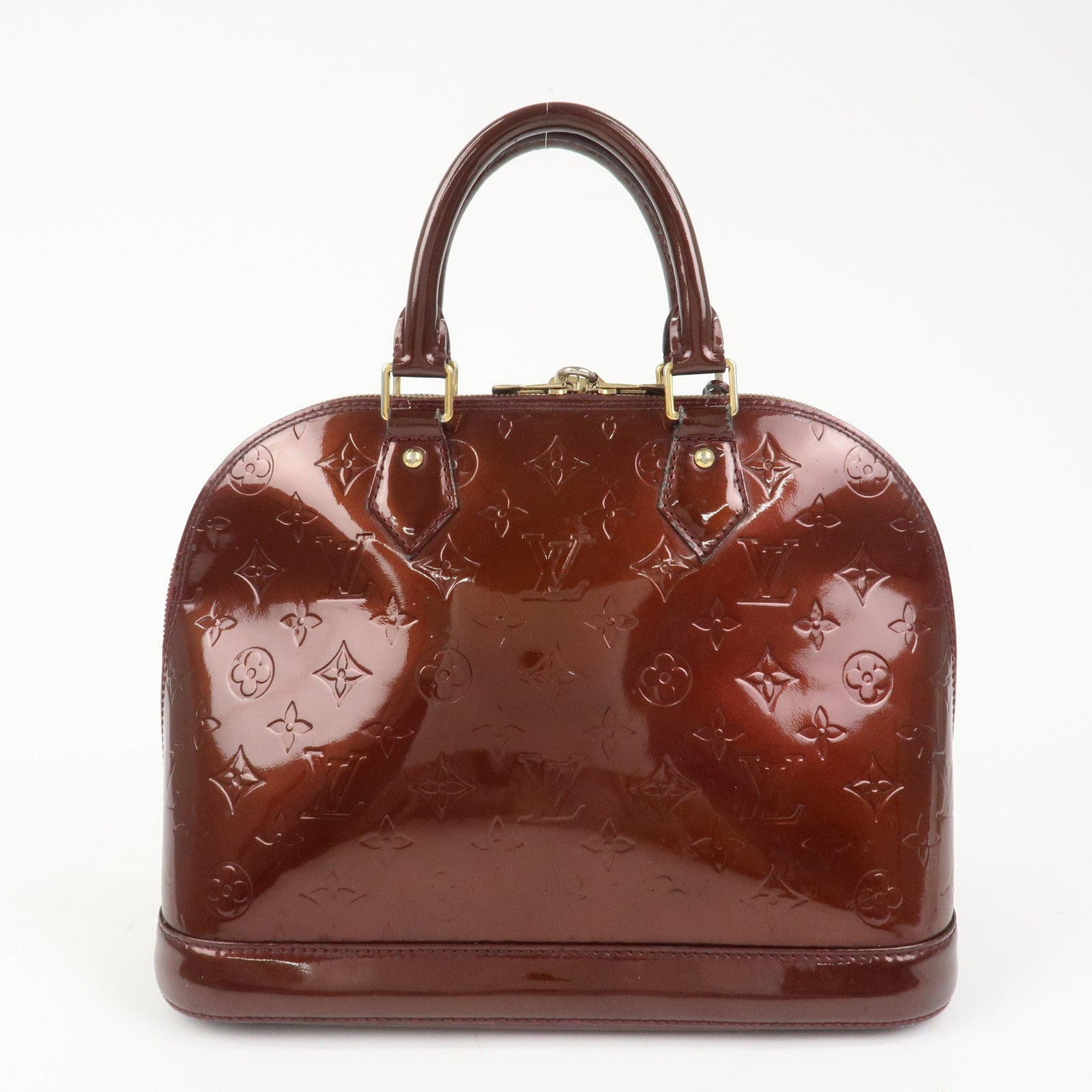 Louis Vuitton Monogram Vernis Alma PM Bag - Rouge Fauviste, Vernis Leather