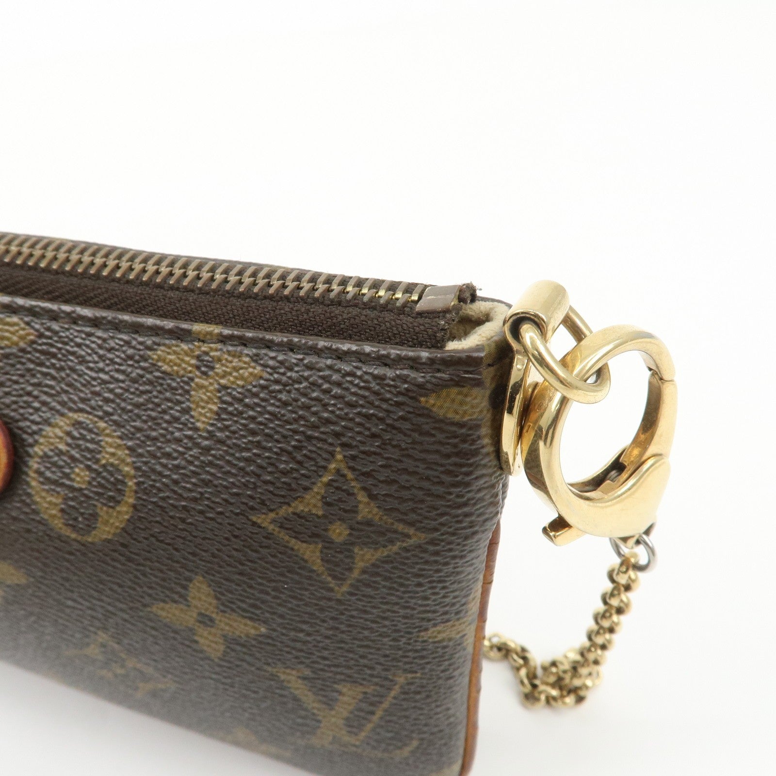 Louis Vuitton Pochette Hand Bag Pouch - Brown, Canvas
