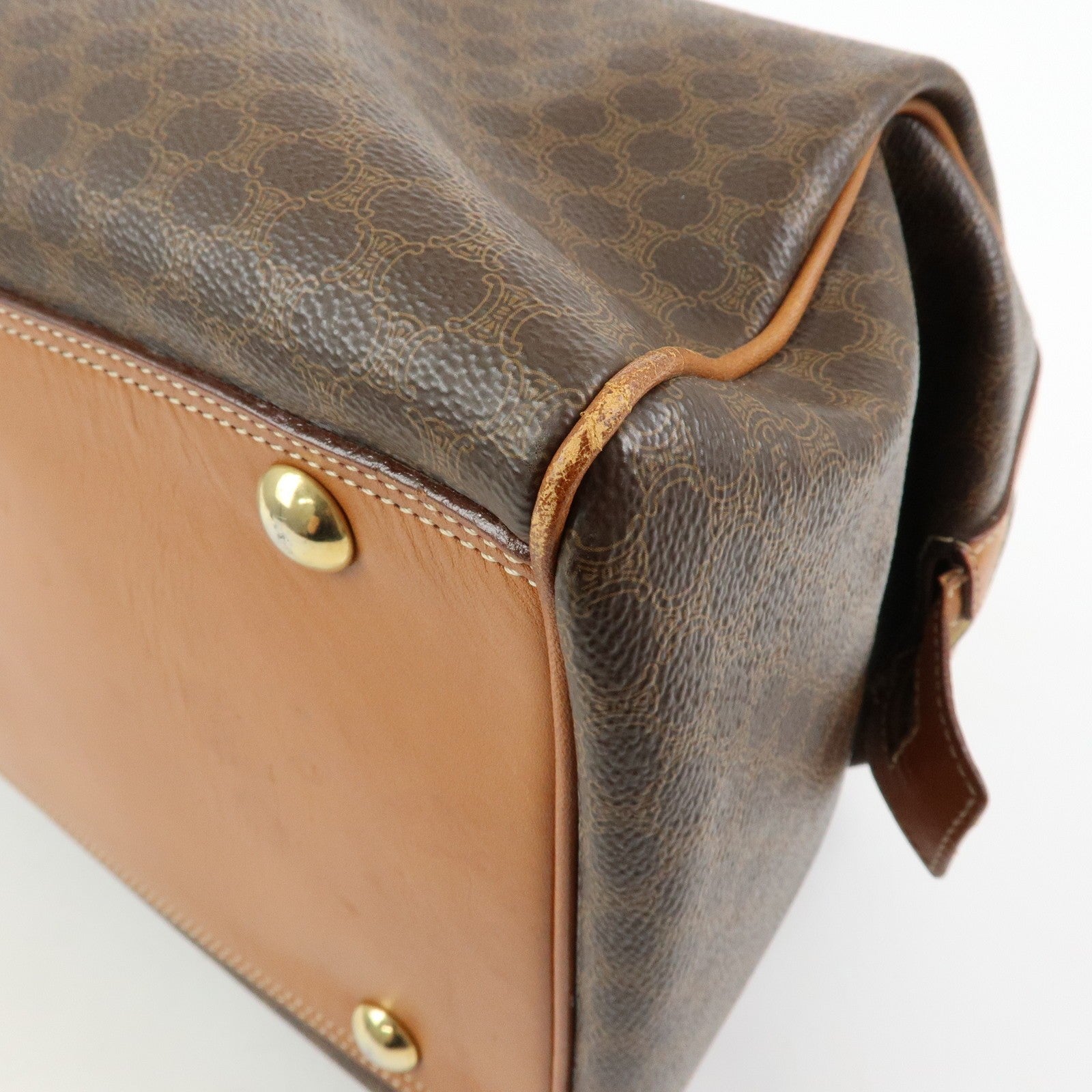 Celine Macadam 2WAY Bag - Brown, PVC Leather