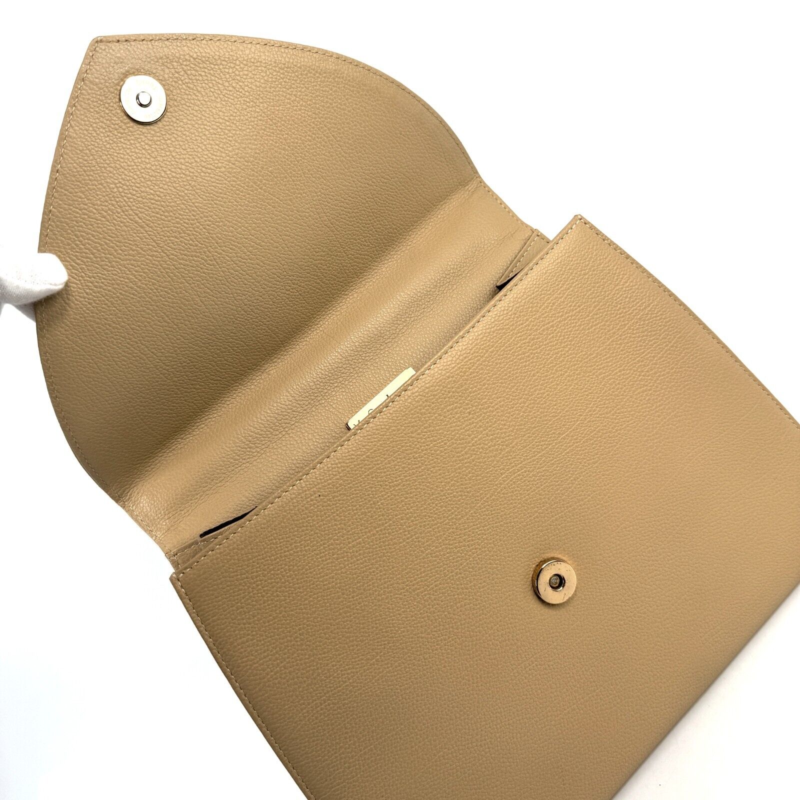 Saint Laurent YSL Handbag - Beige, Leather