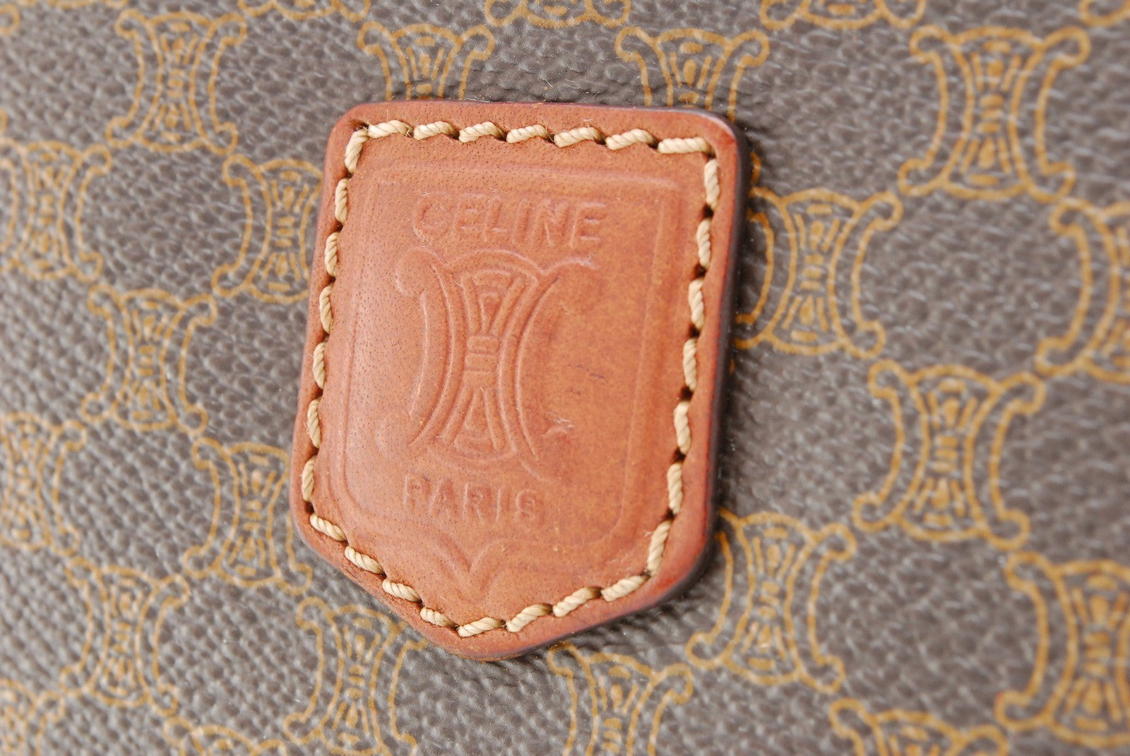 Celine Macadam Clutch - Brown, PVC Leather 