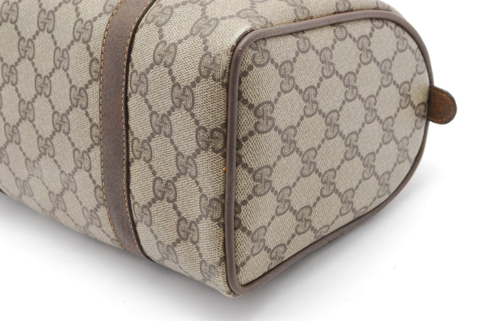 Gucci Sherry Line Mini Boston Bag - Brown, PVC 