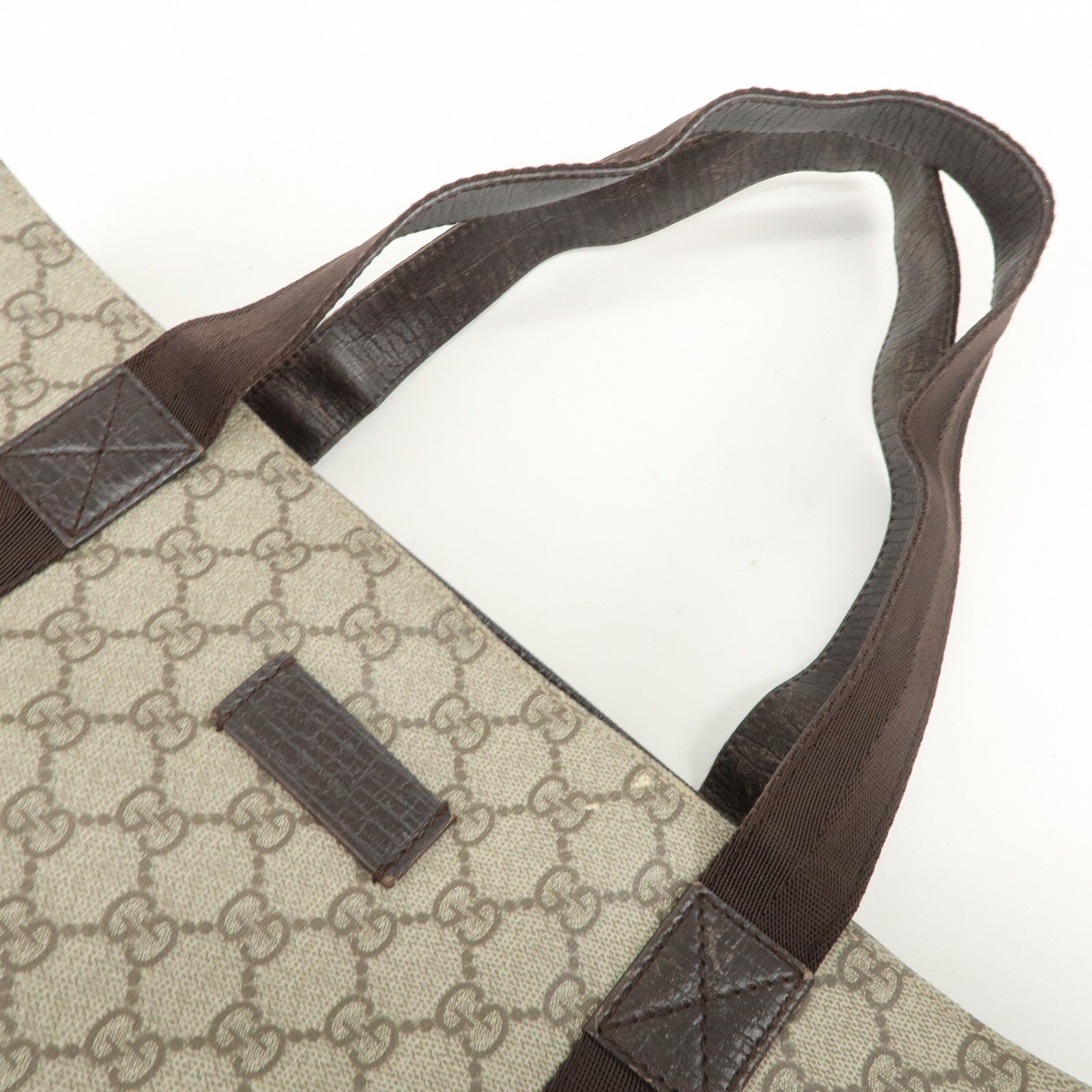 Gucci Tote Bag - Brown, GG Supreme Canvas Leather