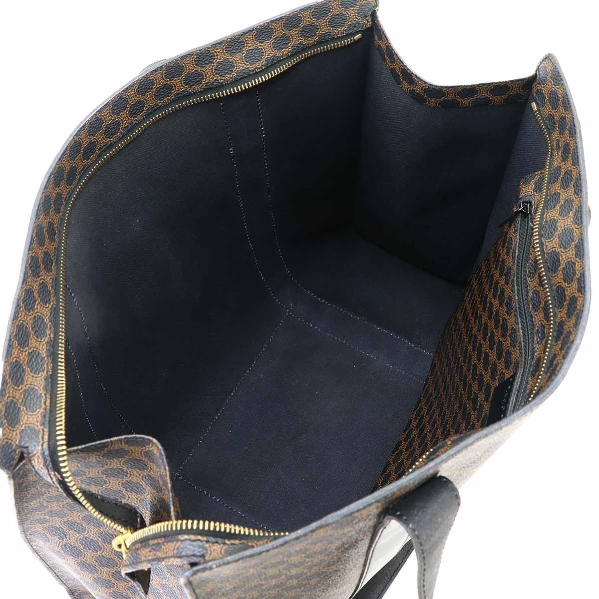 Celine Macadam Tote Bag - Black, Brown, PVC, Leather