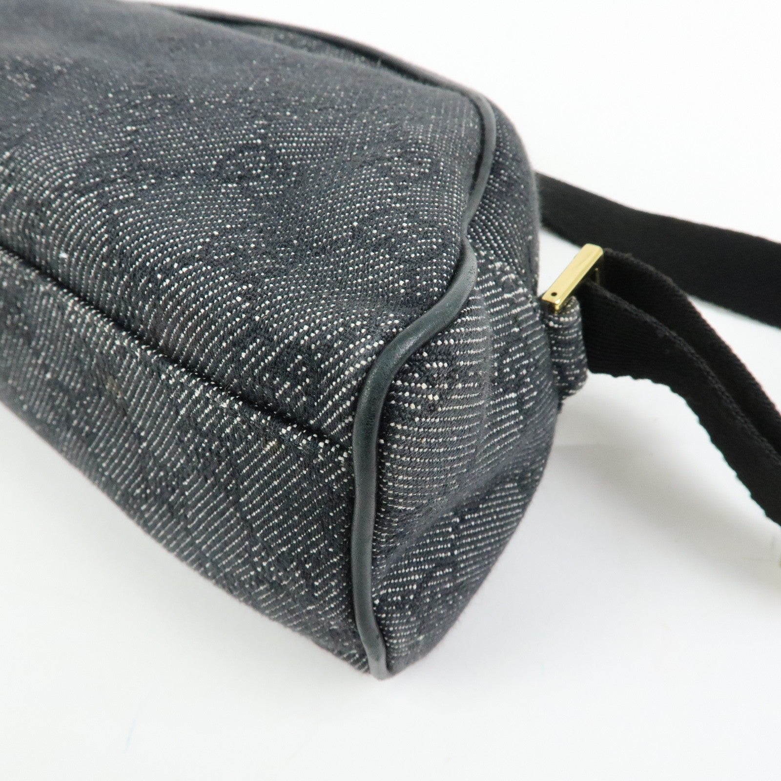 Gucci Shoulder Bag - Black, GG Denim and Leather