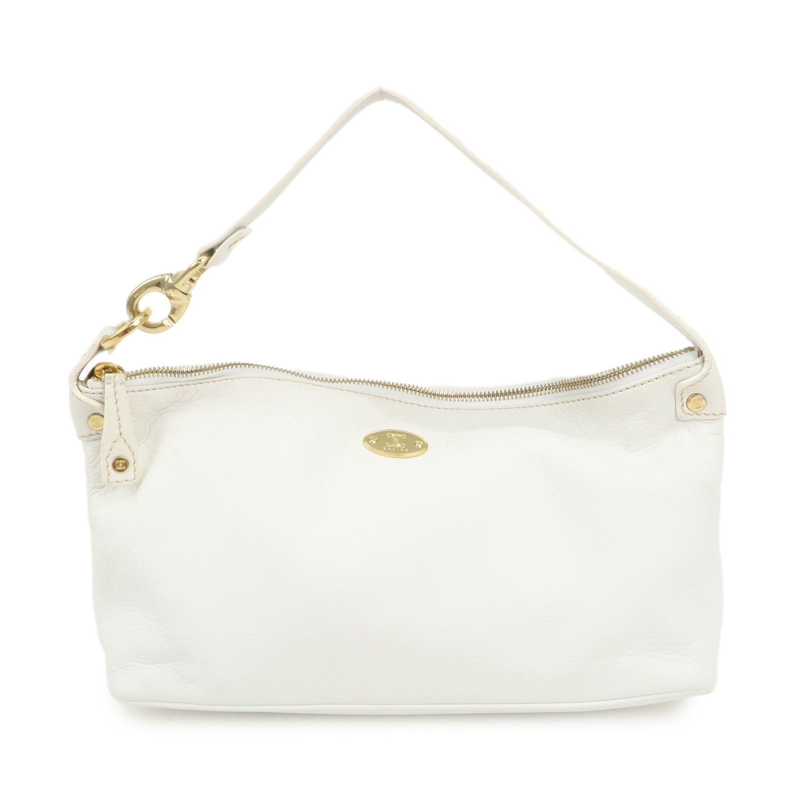 Celine Macadam Shoulder Bag - White, Leather
