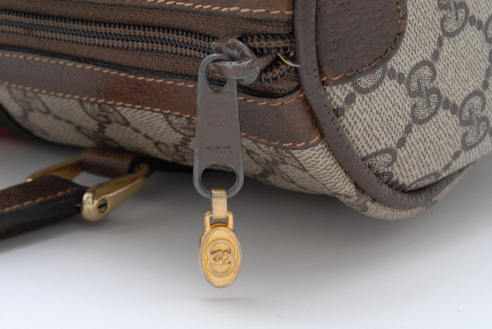 Gucci Guuci GG Supreme Boston Bag - Beige Brown, PVC Leather