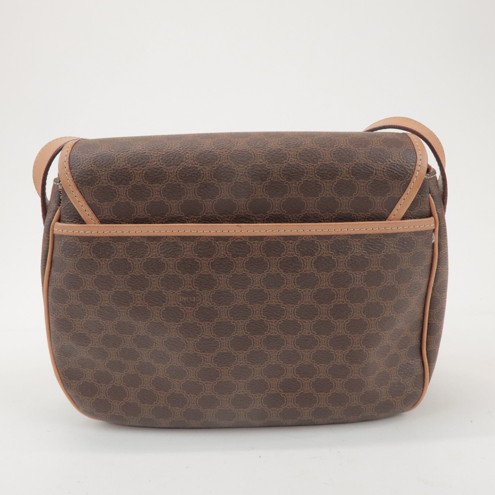 Celine Macadam Shoulder Bag - Brown, PVC Leather 