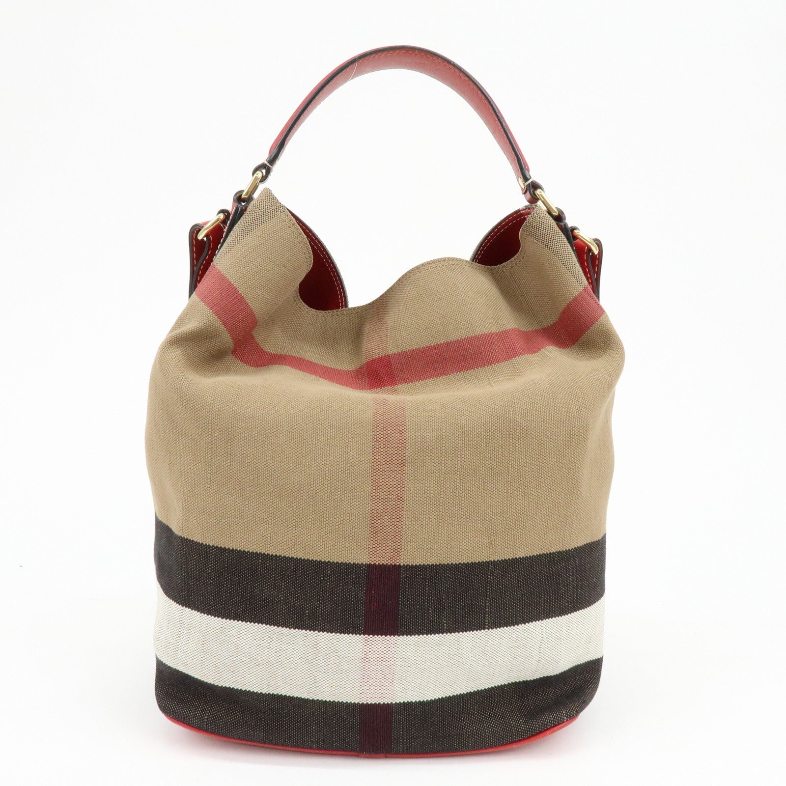 Burberry 2way bag Handbag - Beige, Canvas and Leather