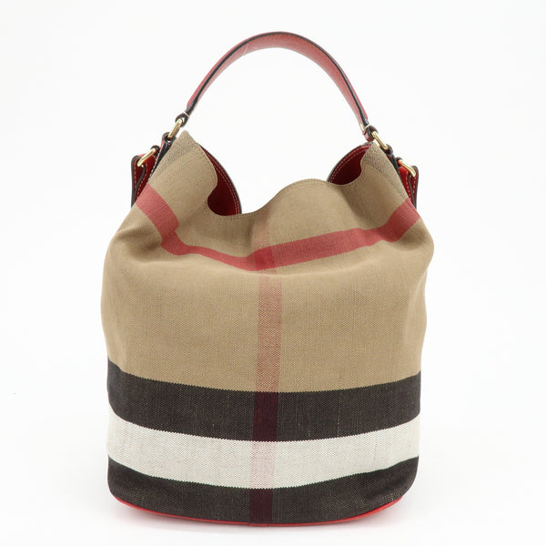 Burberry 2way bag Handbag - Beige, Canvas and Leather