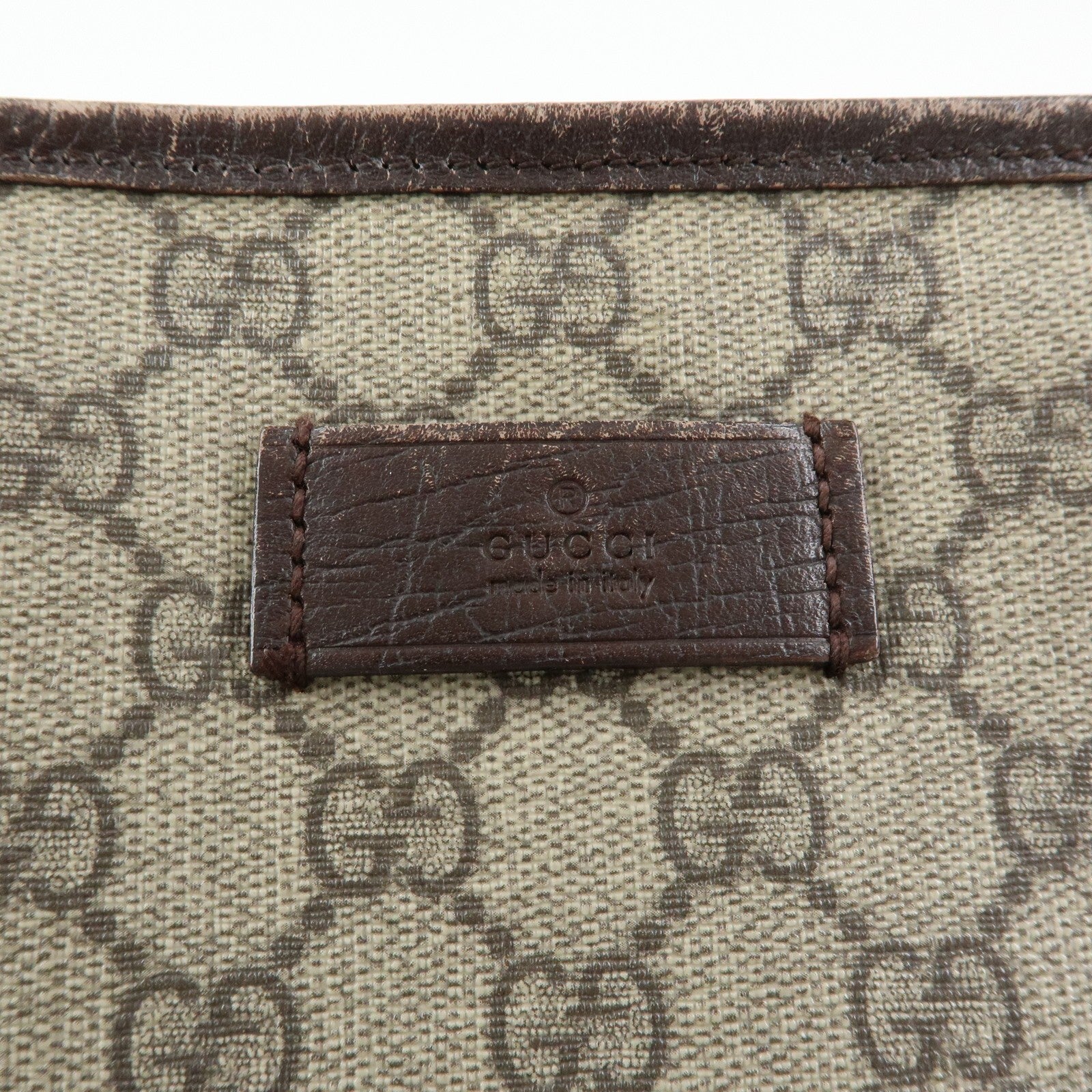 Gucci Supreme Tote Bag - Beige, GG Supreme Leather