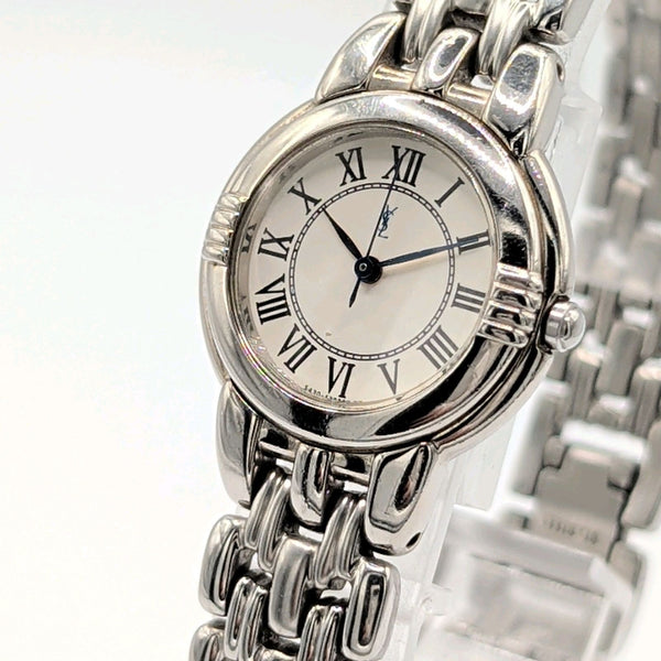 Saint Laurent Dress Quartz Watch - Silver, Stainless Steel 