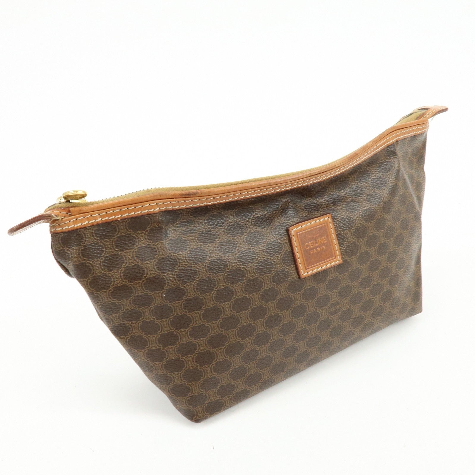 Celine Pouch Accessory Pouch - Brown, PVC Leather
