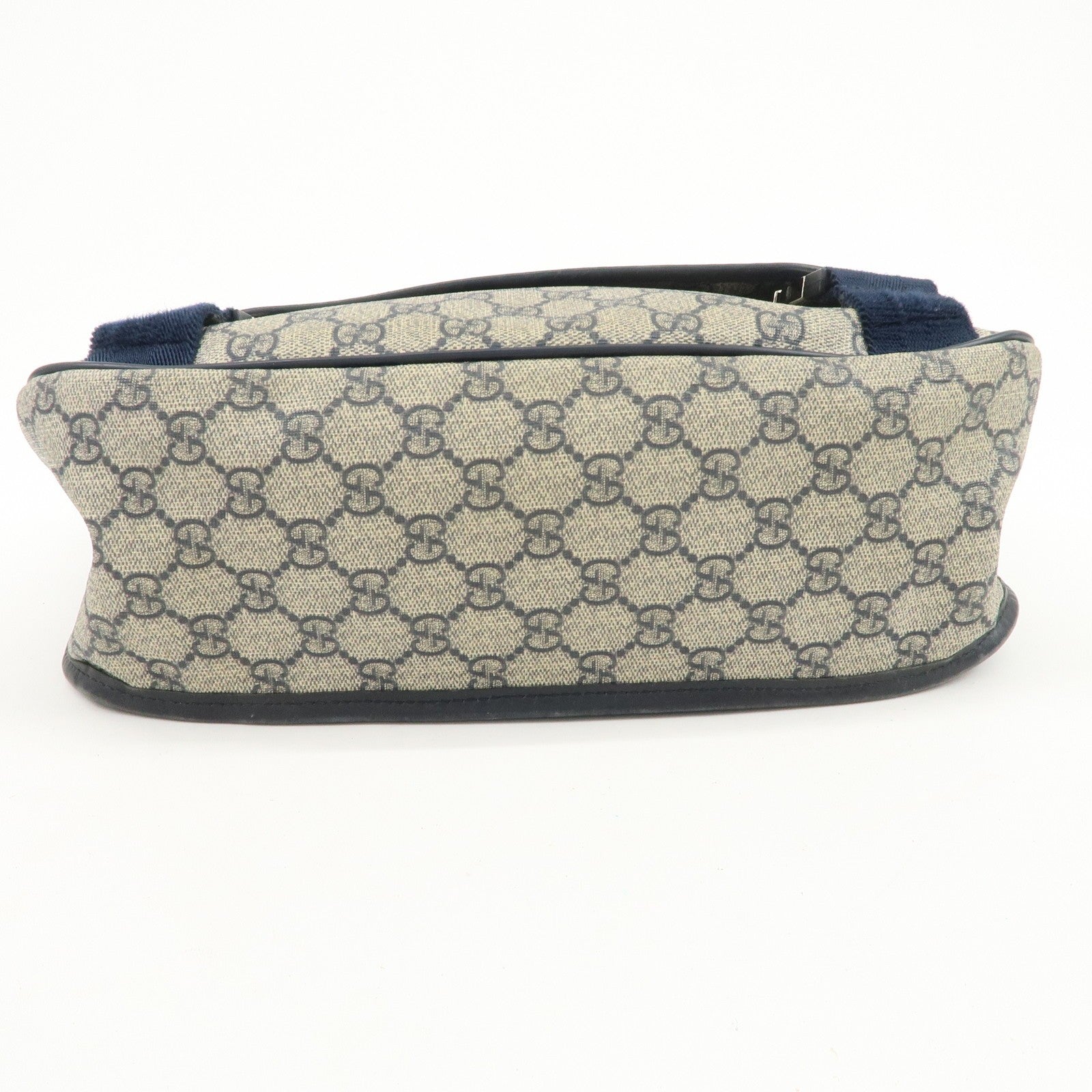 Gucci Shoulder Bag - Beige Navy, GG Supreme