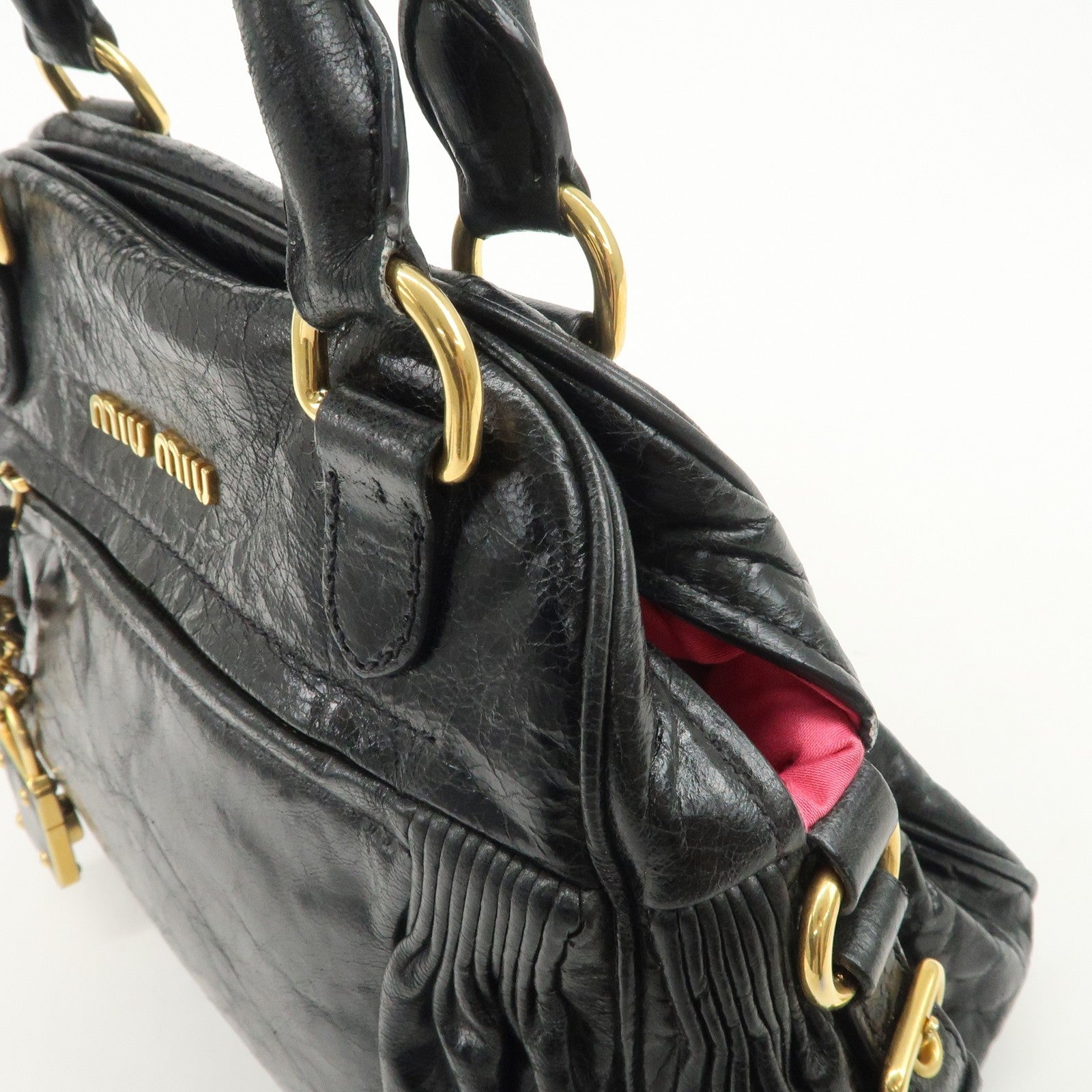 Miu Miu 2way bag - Black, Leather