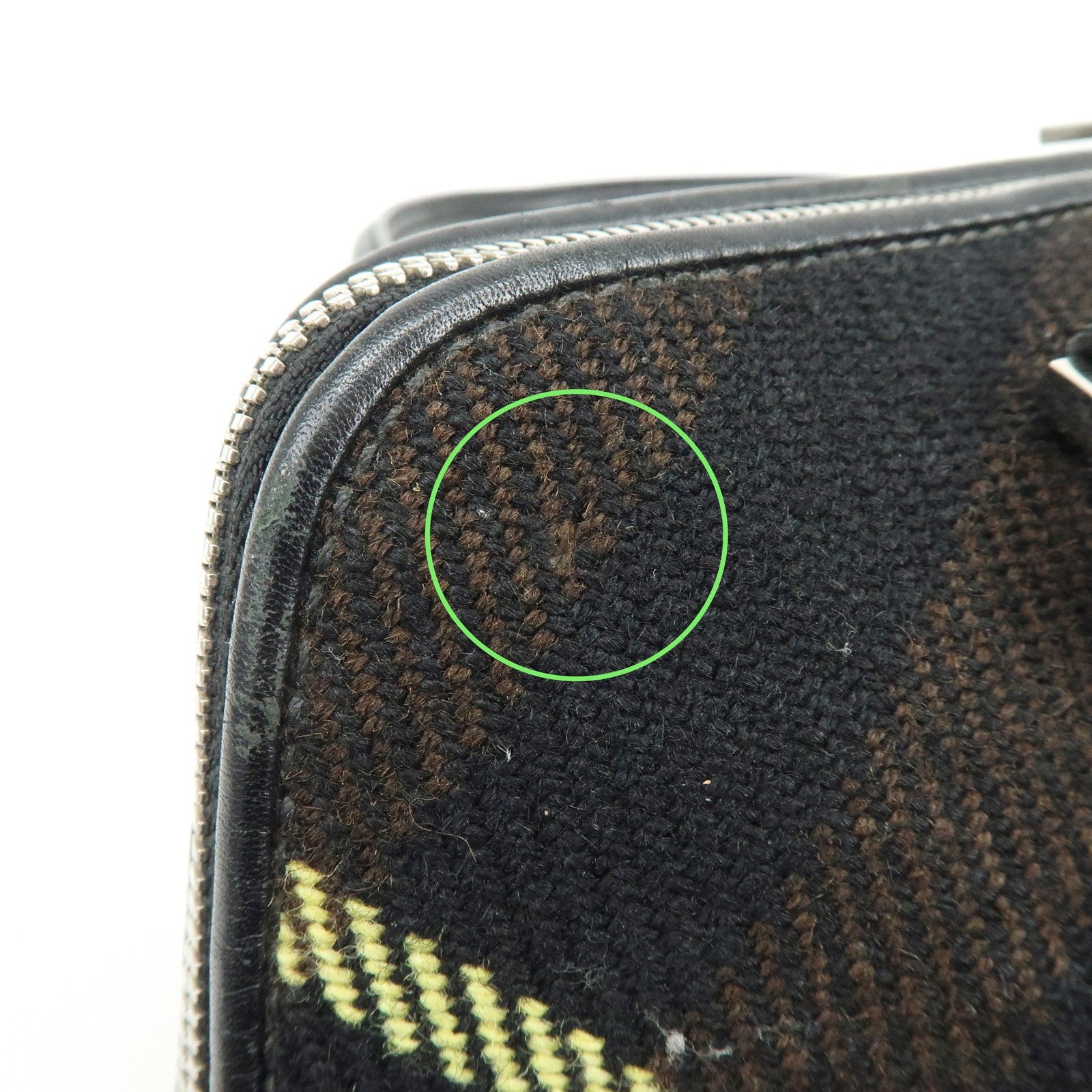 Burberry Shoulder Hand Bag - Black Brown, Canvas Leather