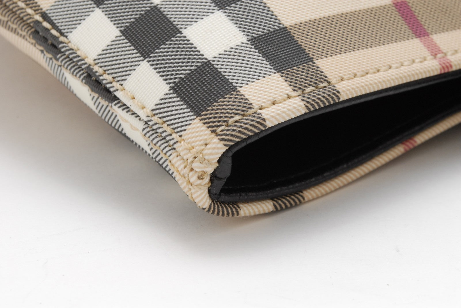 Burberry Nova Check Tote Bag - Black Beige, PVC Leather