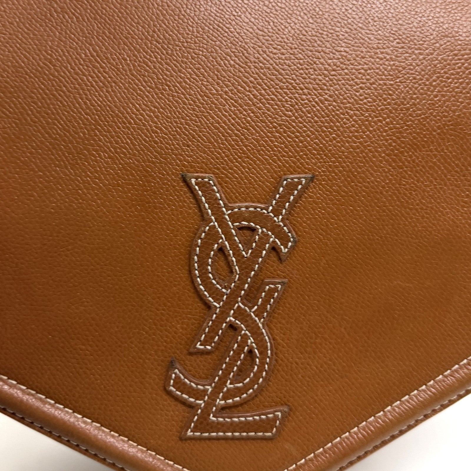 Saint Laurent Yves Vintage Shoulder Tote - Brown, Leather