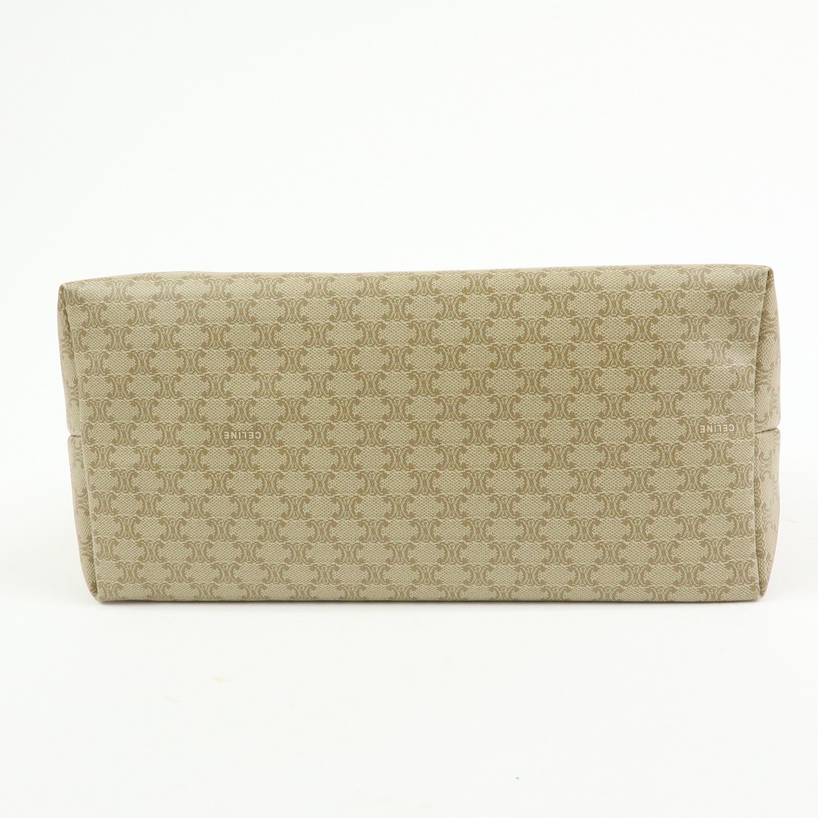 Celine Macadam Hand Bag - Beige, PVC Leather