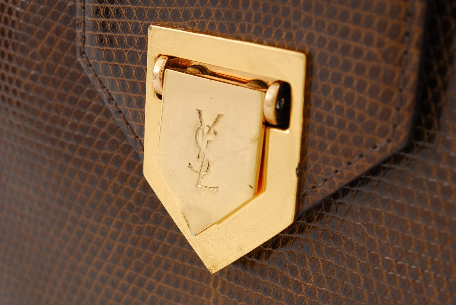 Saint Laurent Yves Vintage Shoulder Bag - Brown, Leather 