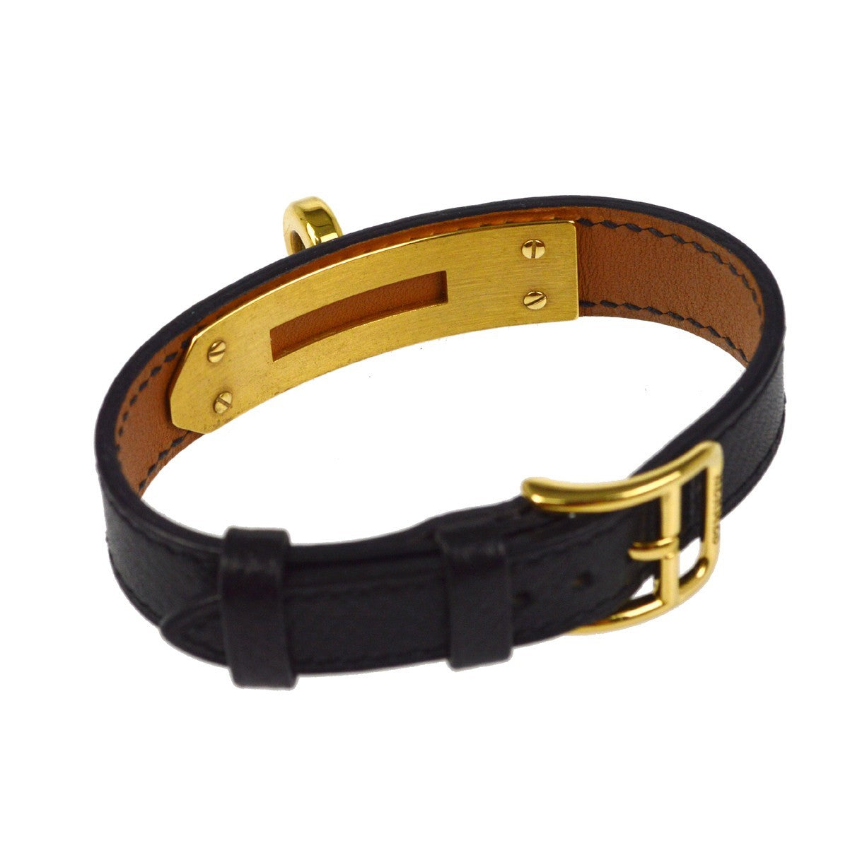 Hermès Kelly Bracelet - Black, Leather