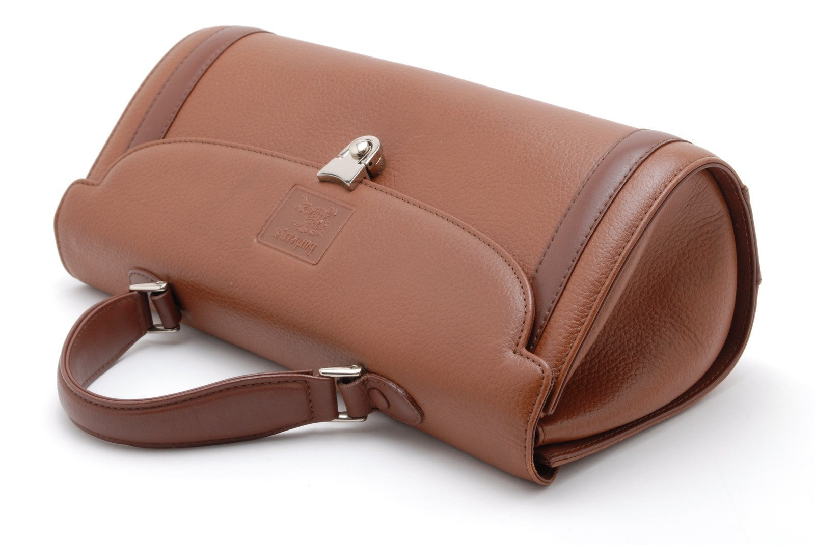 Burberry Burberrys Top Handel Handbag - Brown, Leather