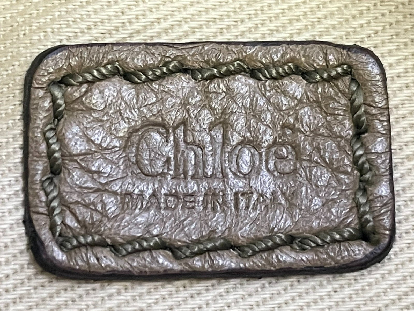 Chloé Paddington Pouch Clutch - Beige, Leather 