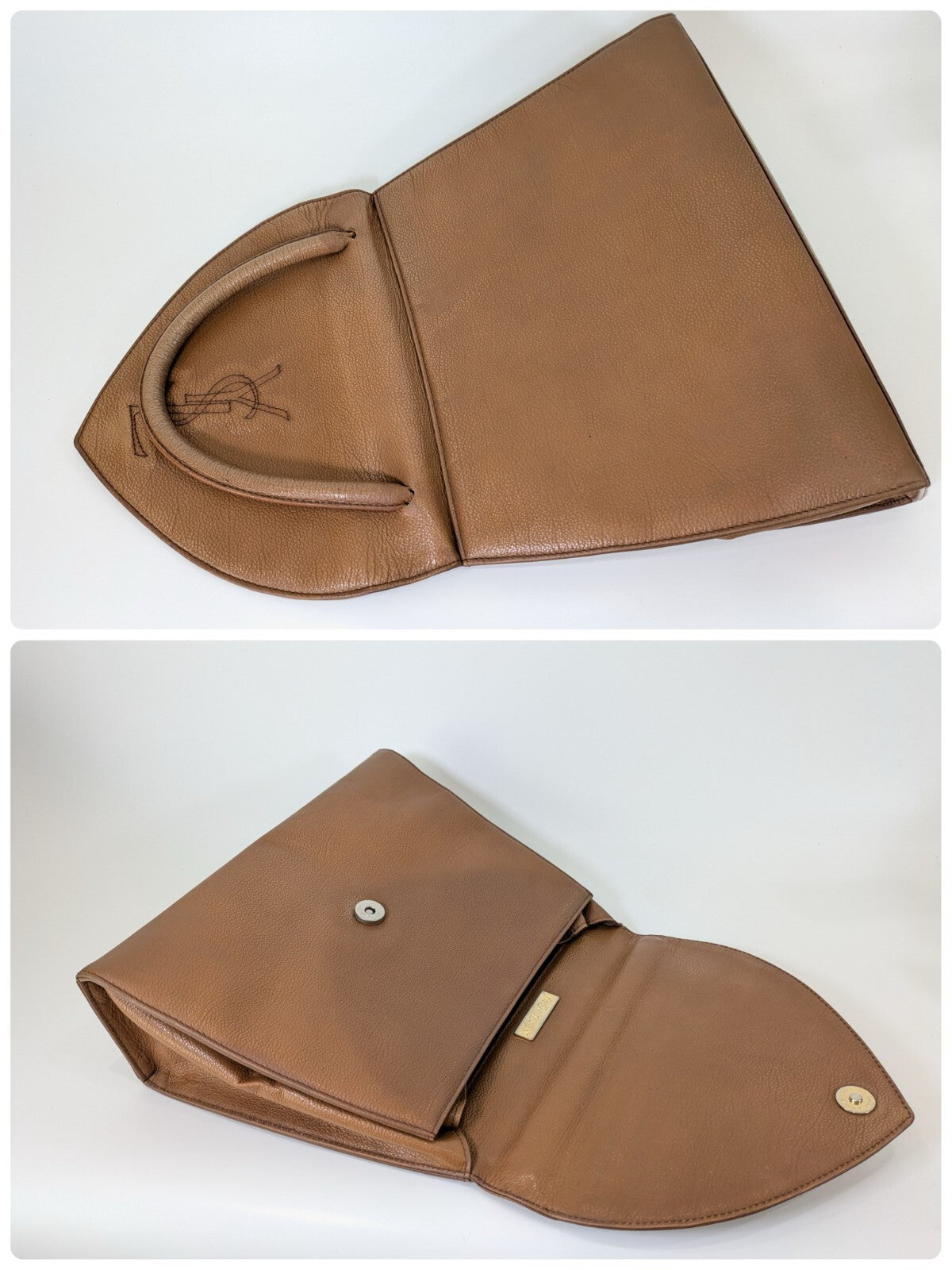 Saint Laurent YSL Handbag - Brown, Calf Leather