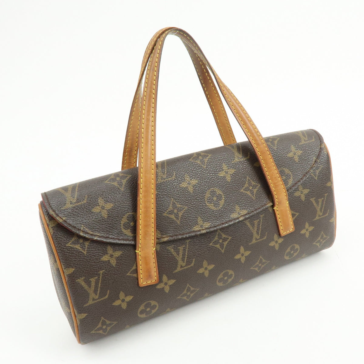 Louis Vuitton Monogram Canvas Sonatine Hand Bag Brown