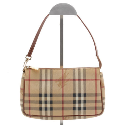 Burberry Nova Check Shoulder Bag - Beige, Canvas, Leather