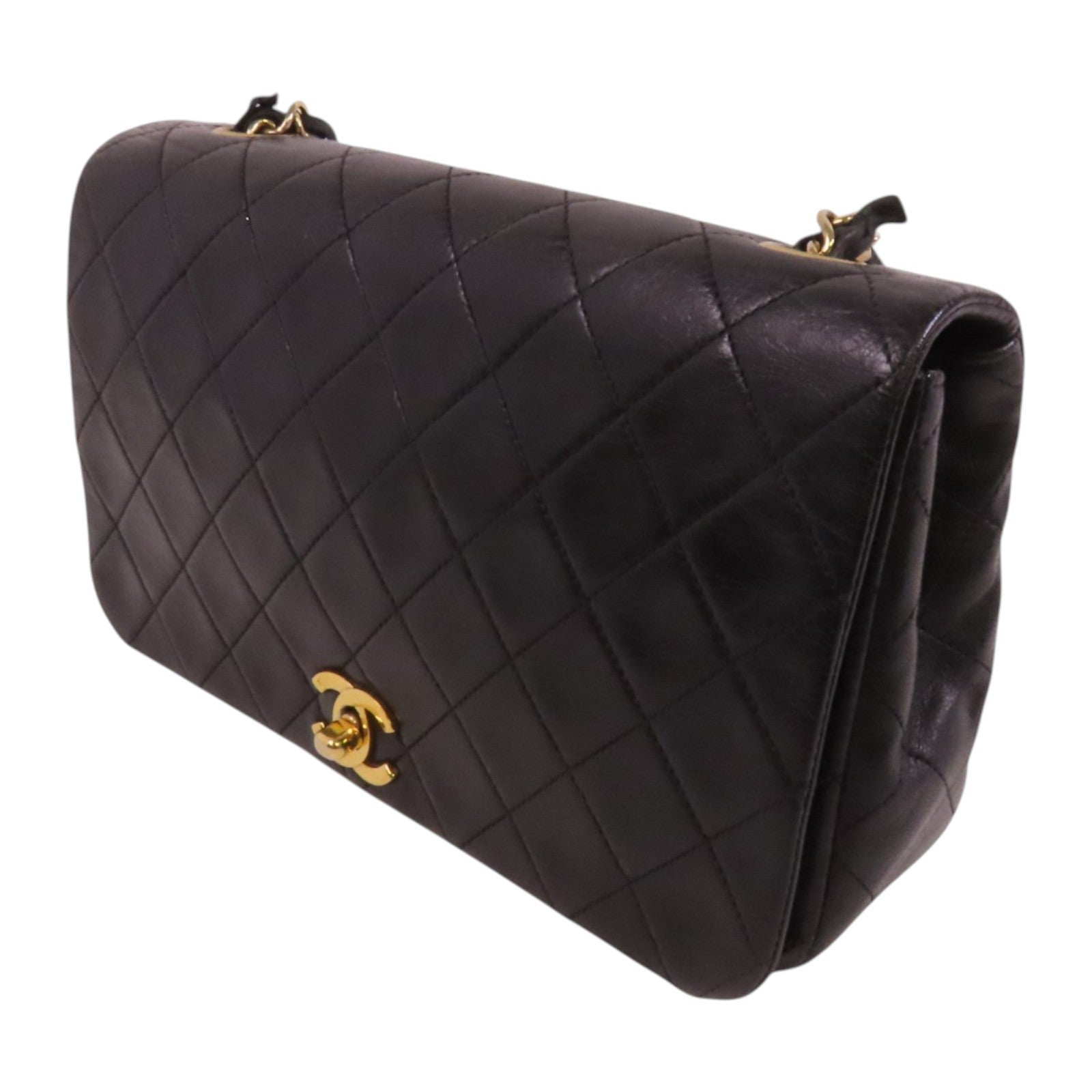 CHANEL CC GHW Shoulder Bag - Black, Lambskin