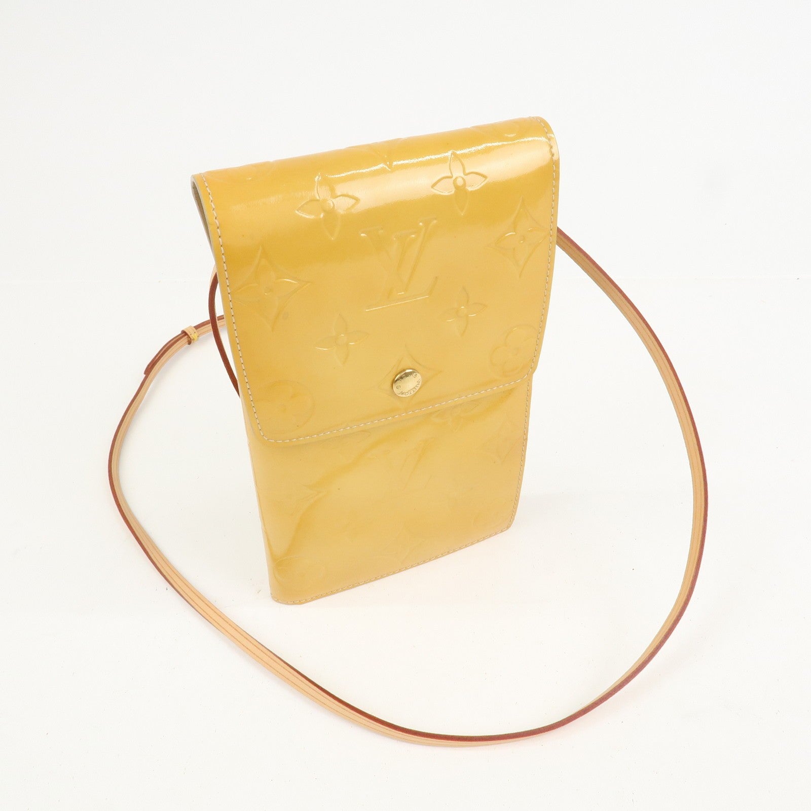 Louis Vuitton Shoulder Bag - Beige, Vernis Leather