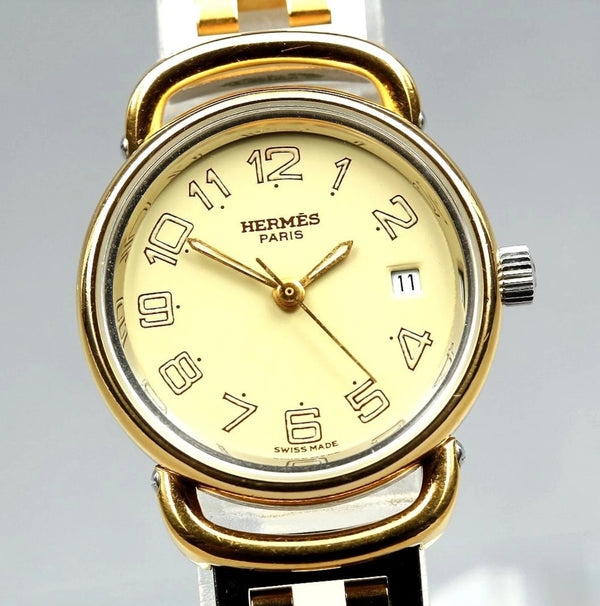 Hermès Pullman Wristwatch - Gold, Stainless Steel