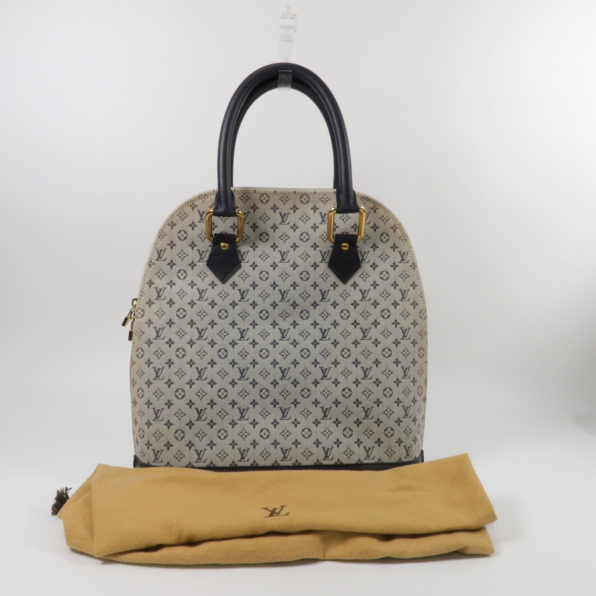 Louis Vuitton Alma Haut Handbag - Navy, Canvas