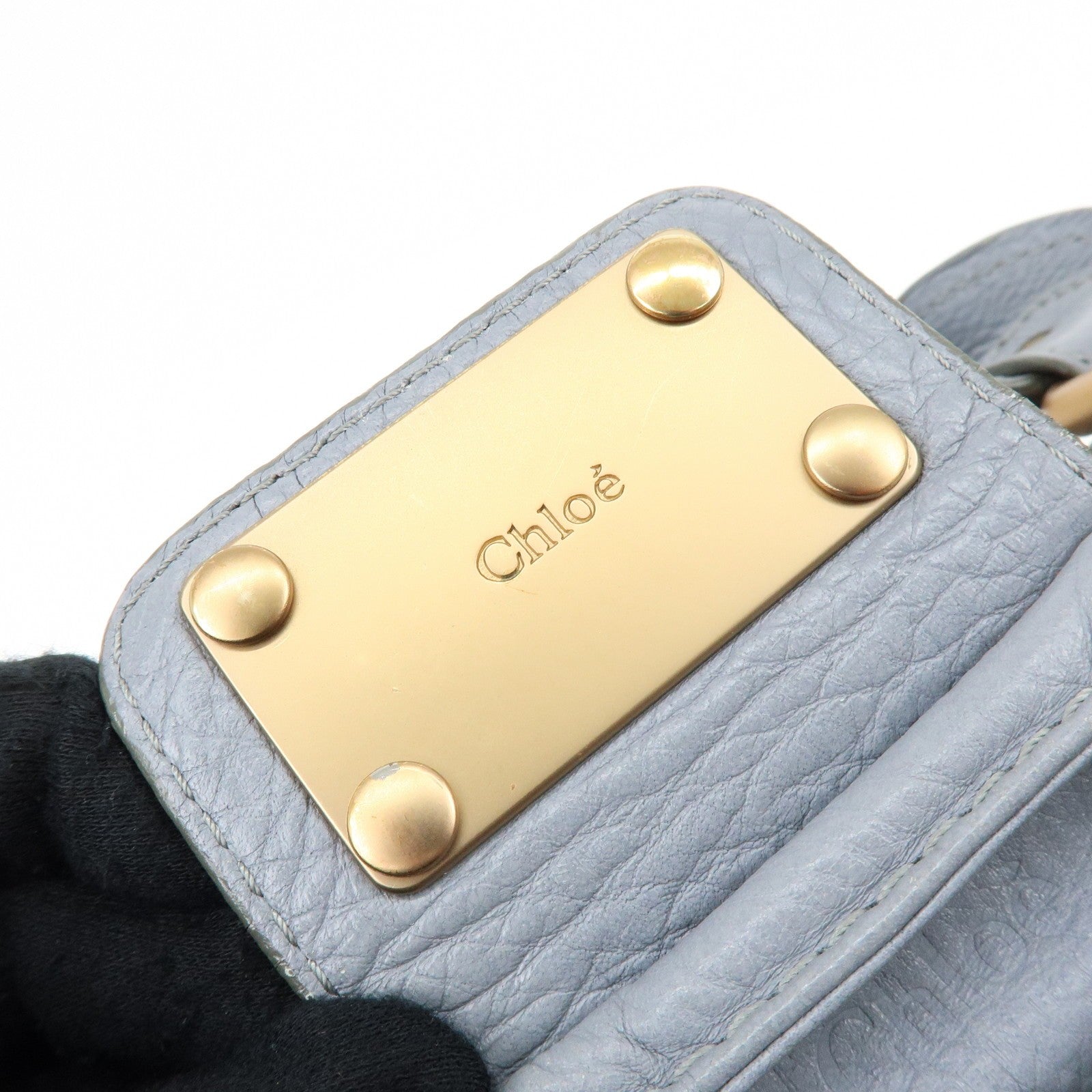 Chloe Paddington Hand Bag - Gray, Leather