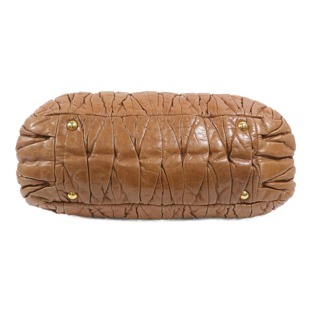 Miu Miu GHW 2 Way Shoulder Bag - Brown, Calfskin Leather