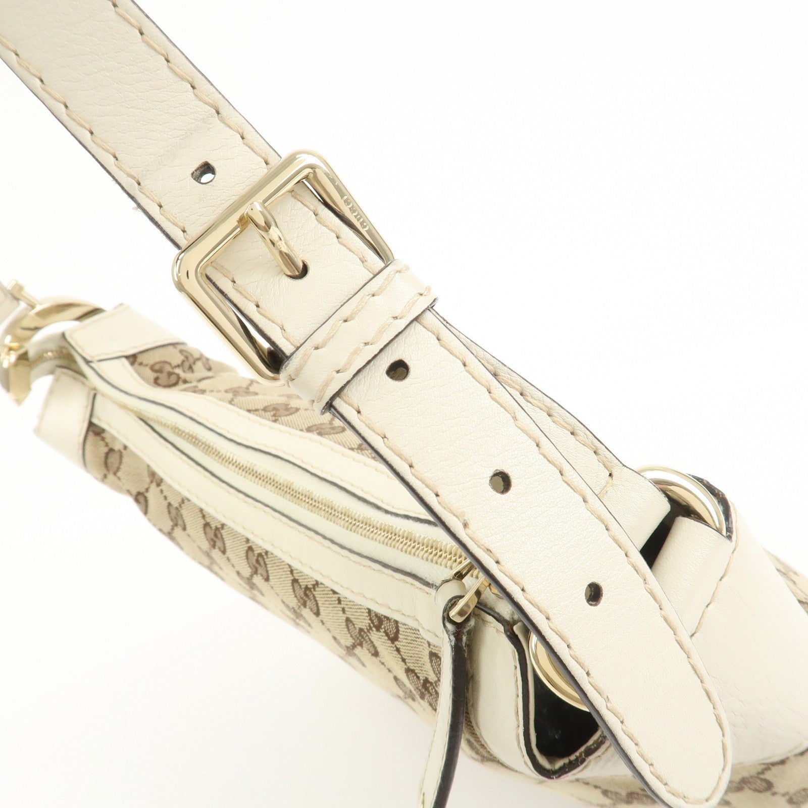 Gucci Shoulder Bag - Brown/Ivory, GG Canvas/Leather 