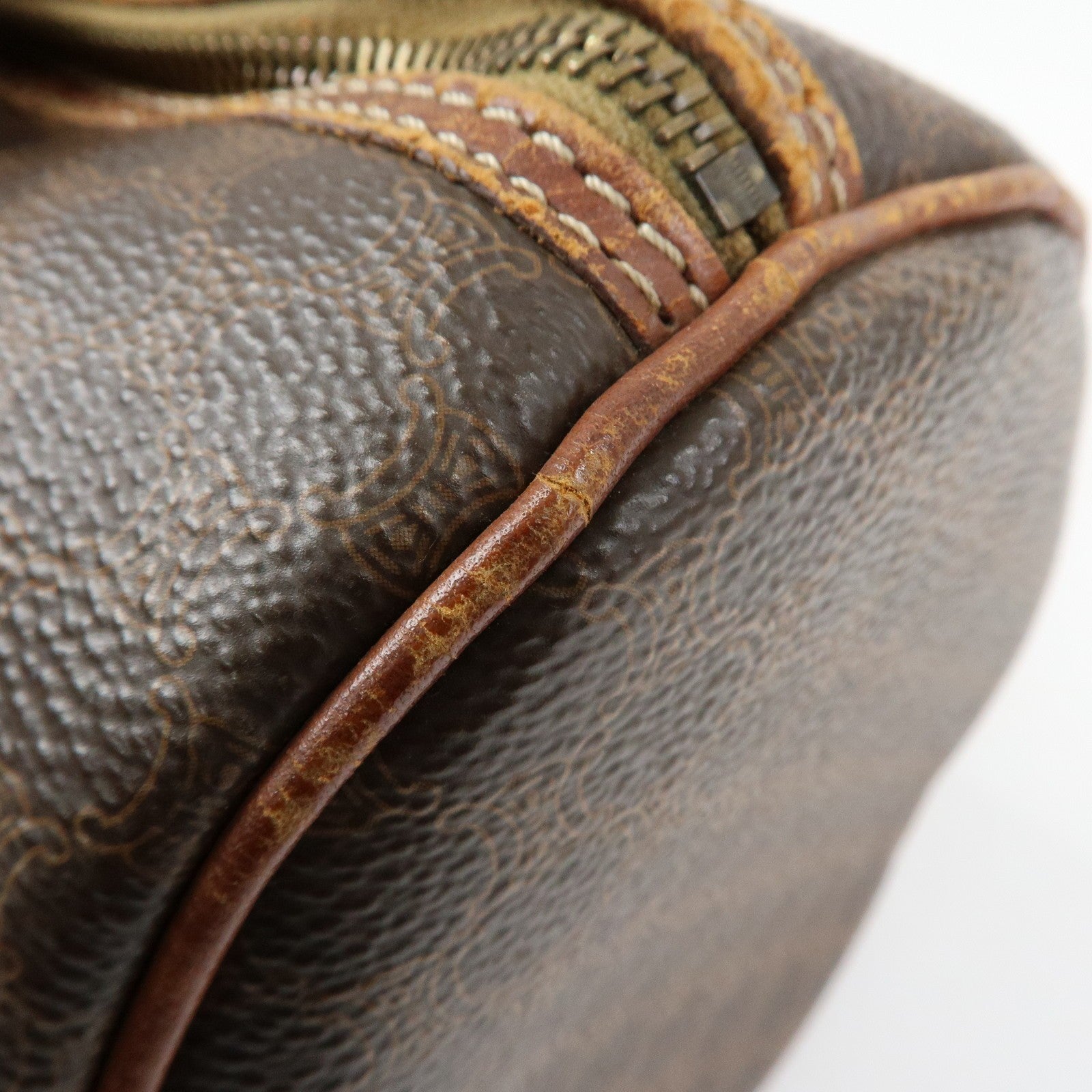 Celine Macadam Shoulder Bag - Brown, PVC Coated Canvas 