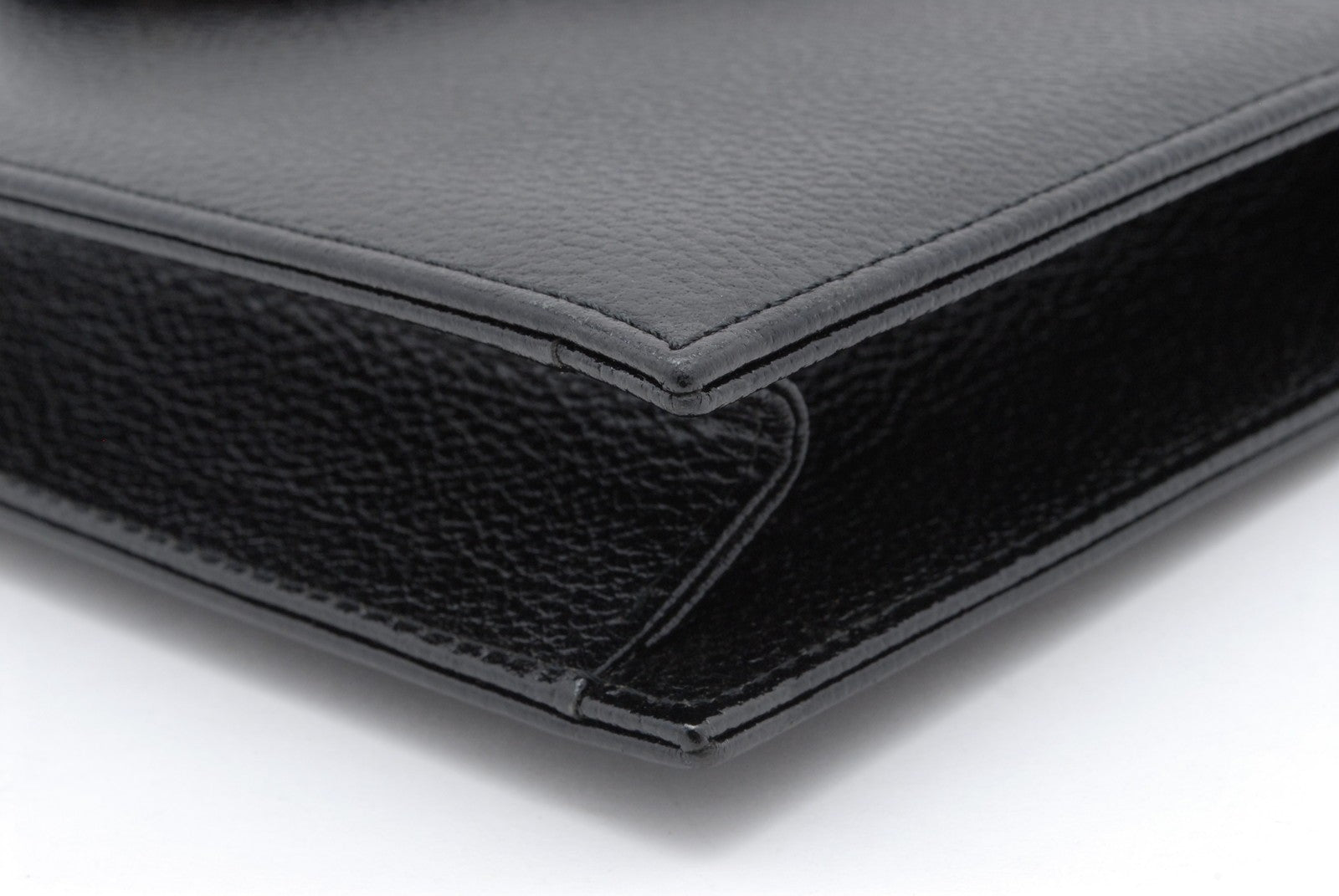 Saint Laurent YSL Clutch Bag - Black, Leather