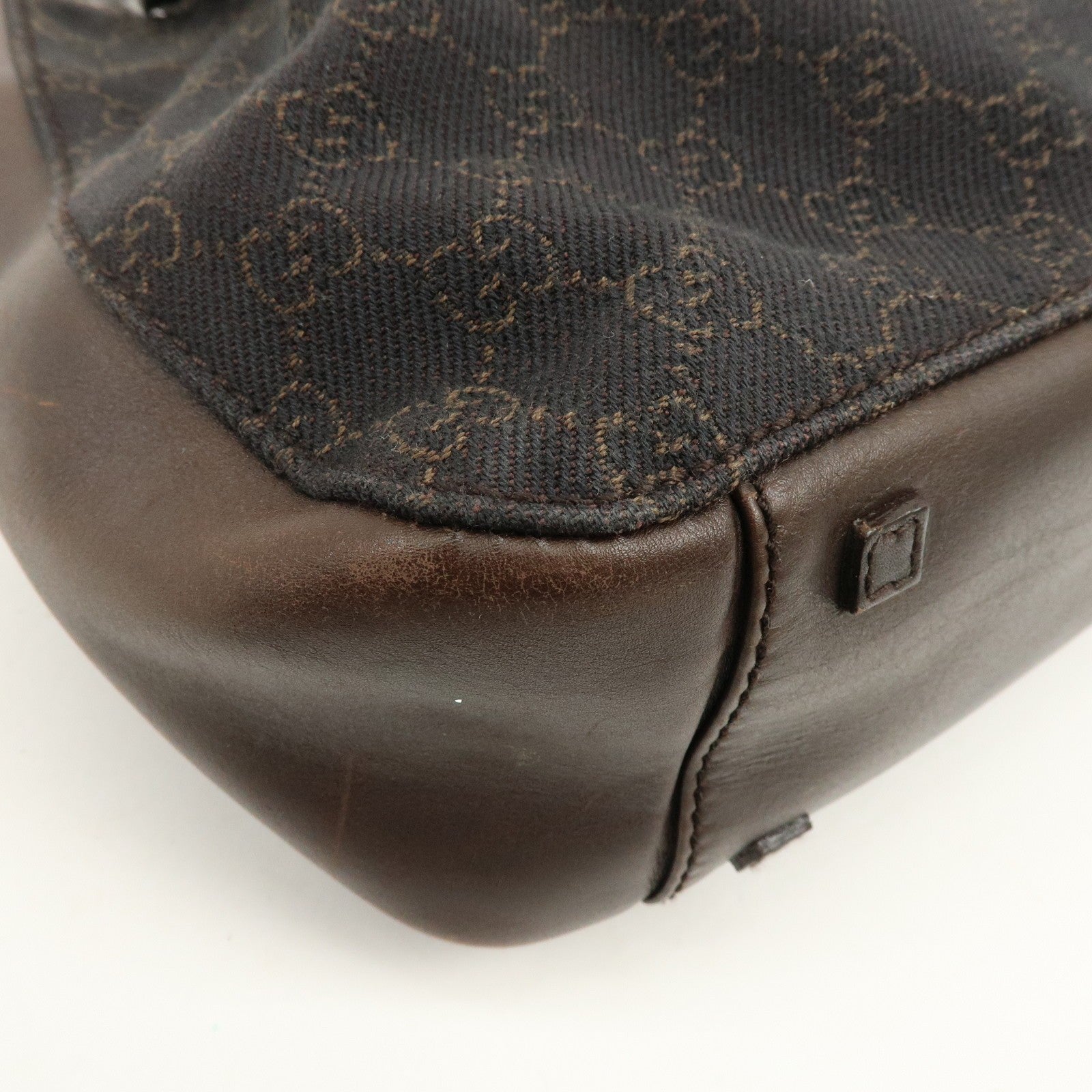 Gucci Shoulder Tote Bag - Brown, GG Canvas and Leather 