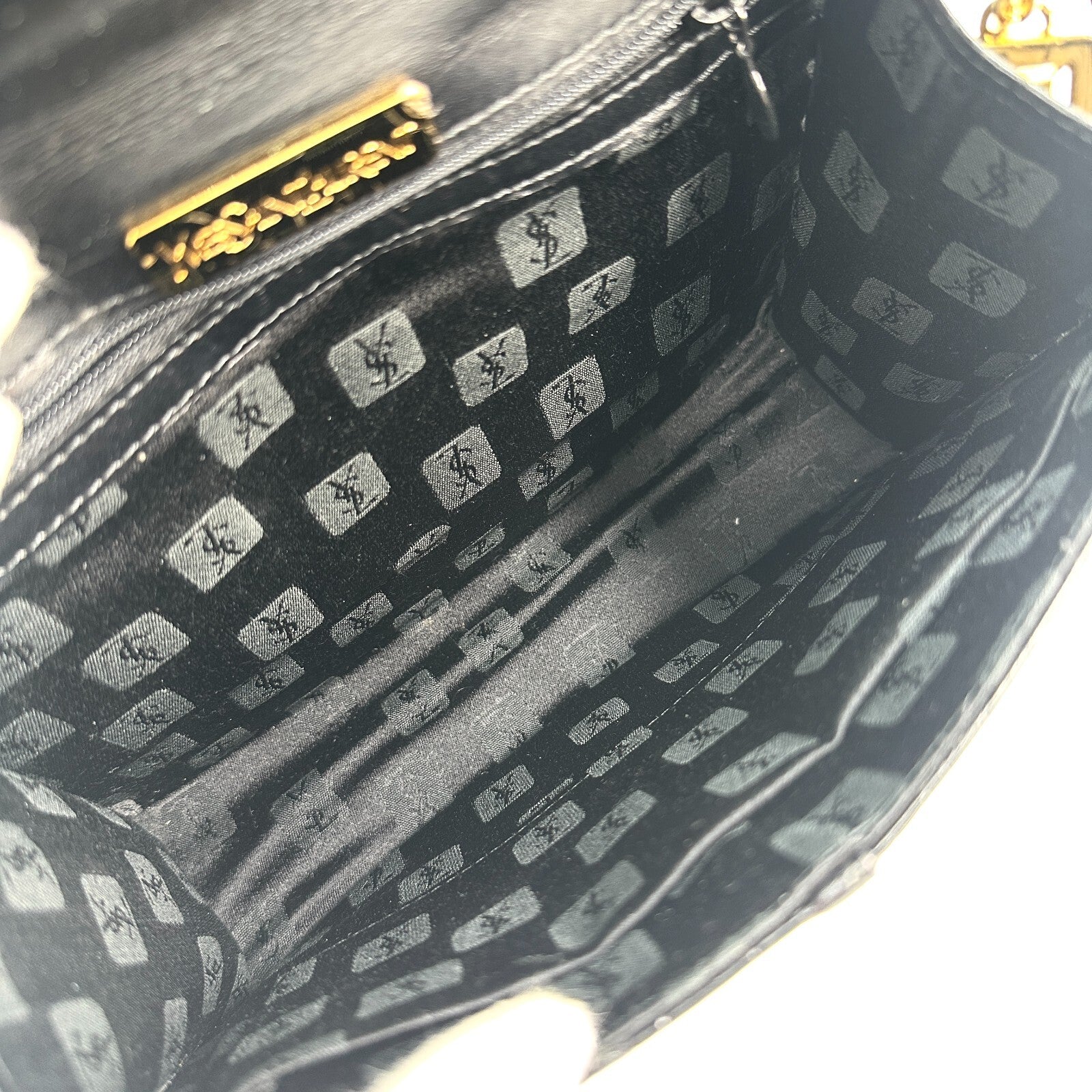 Saint Laurent Yves Shoulder Bag - Black, Leather 