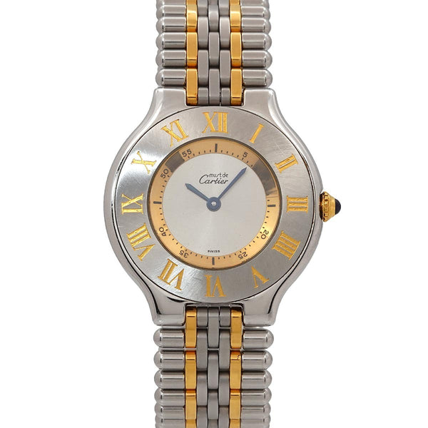 Cartier Must 21 W10072F4 Watch - Silver, Stainless steel,YGP
