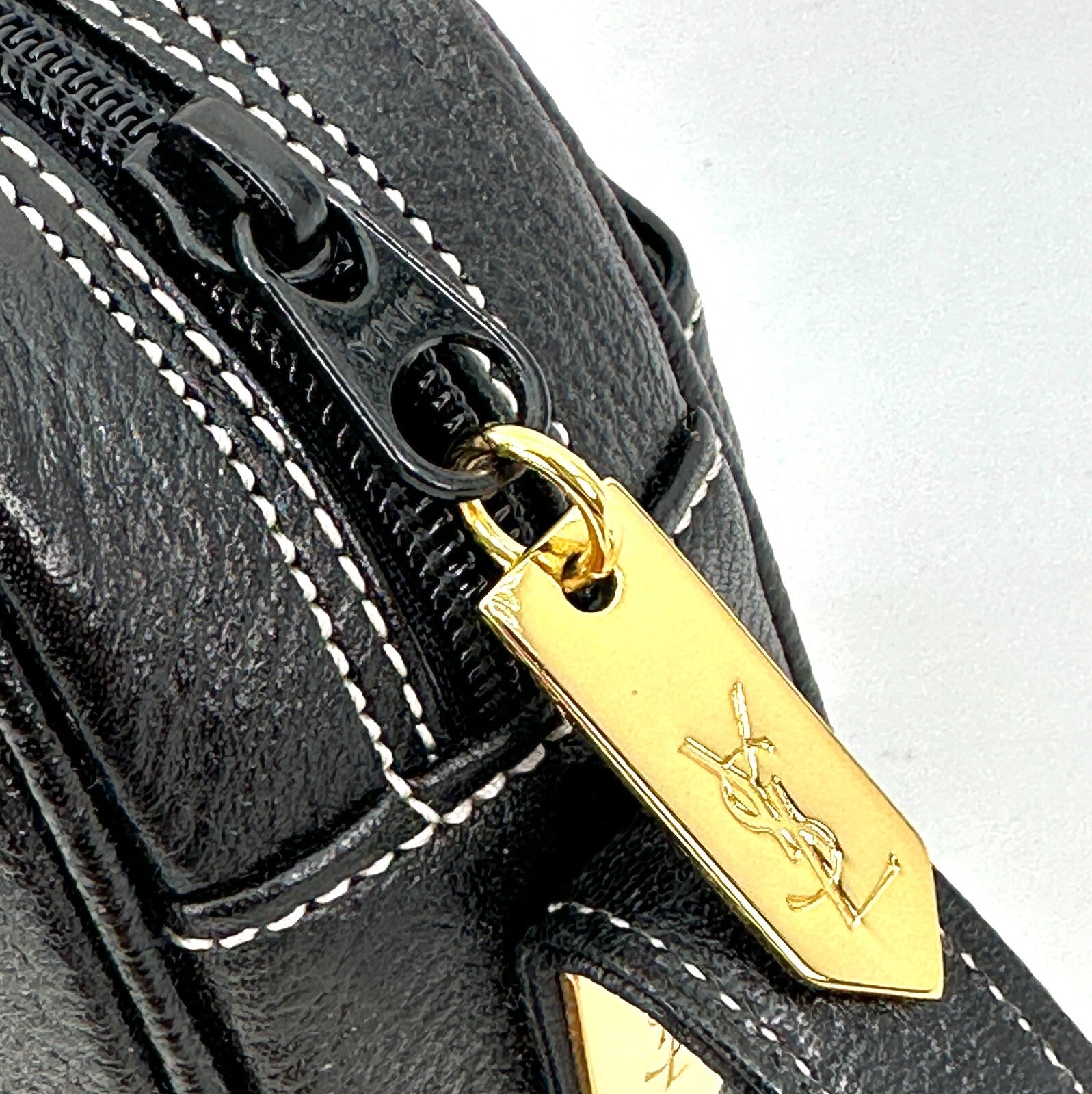 Saint Laurent Yves Shoulder Bag - Black, Leather