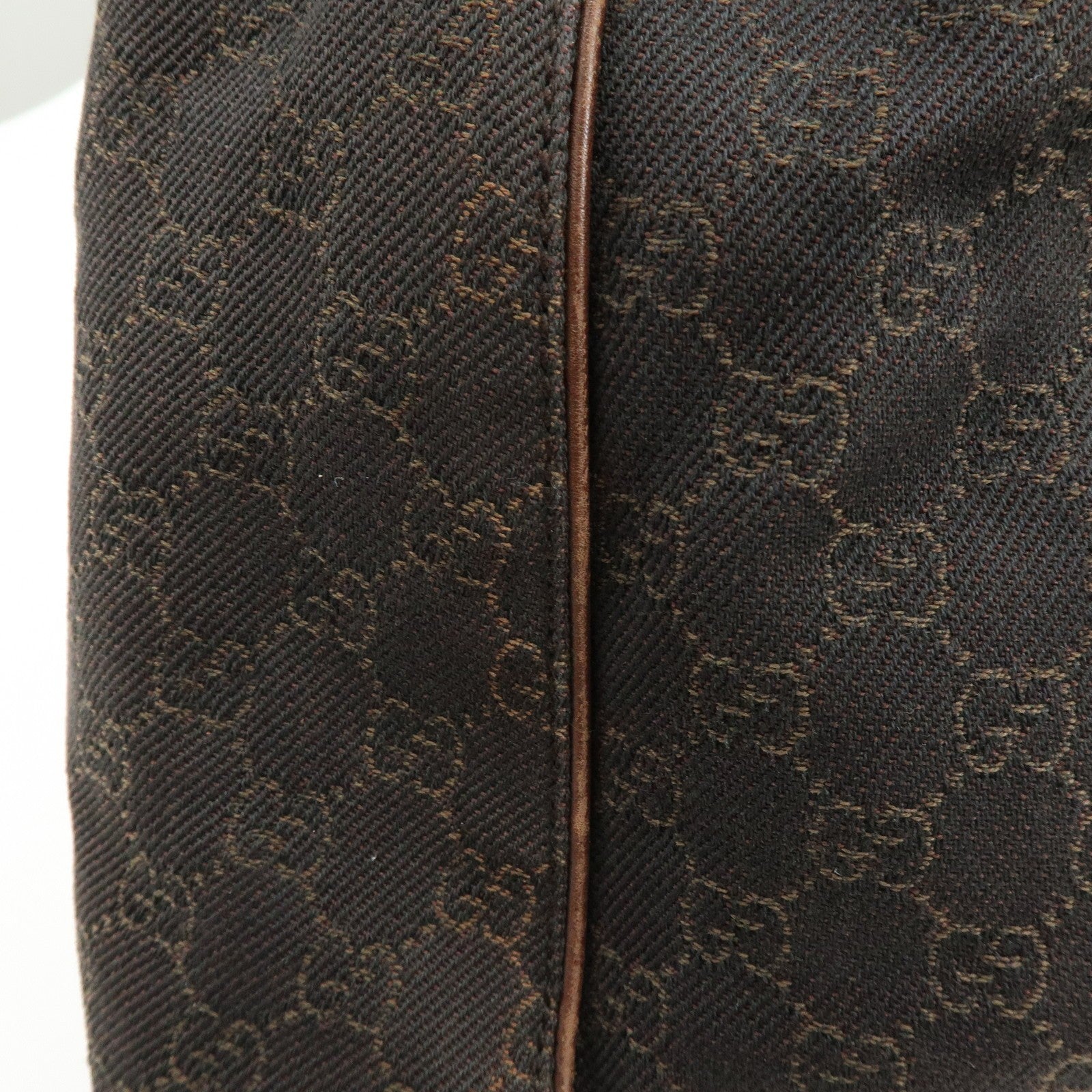 Gucci Shoulder Bag - Dark Brown, GG Canvas, Leather