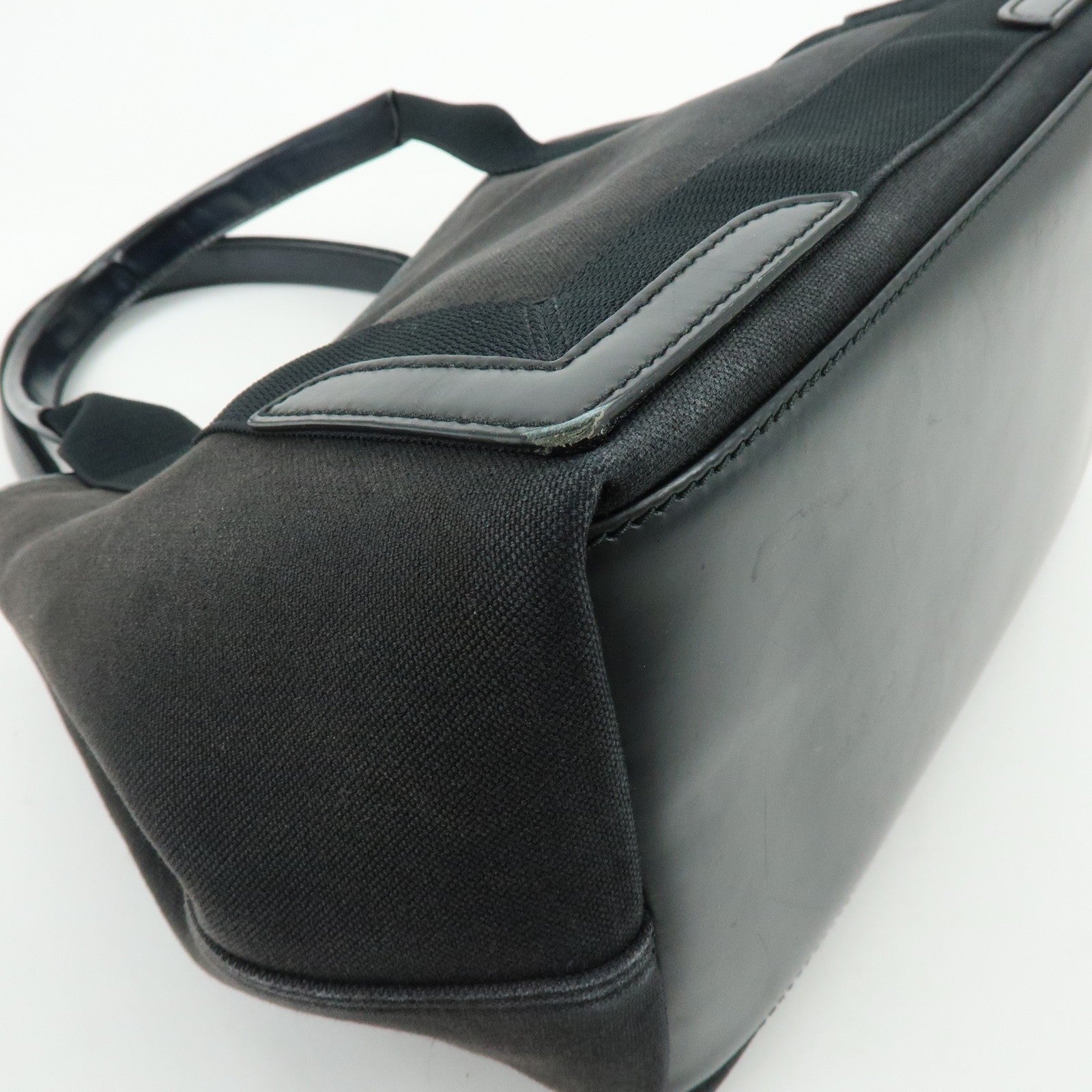 Balenciaga Tote Bag - Black, Canvas, Leather- מגיע עם הארנק