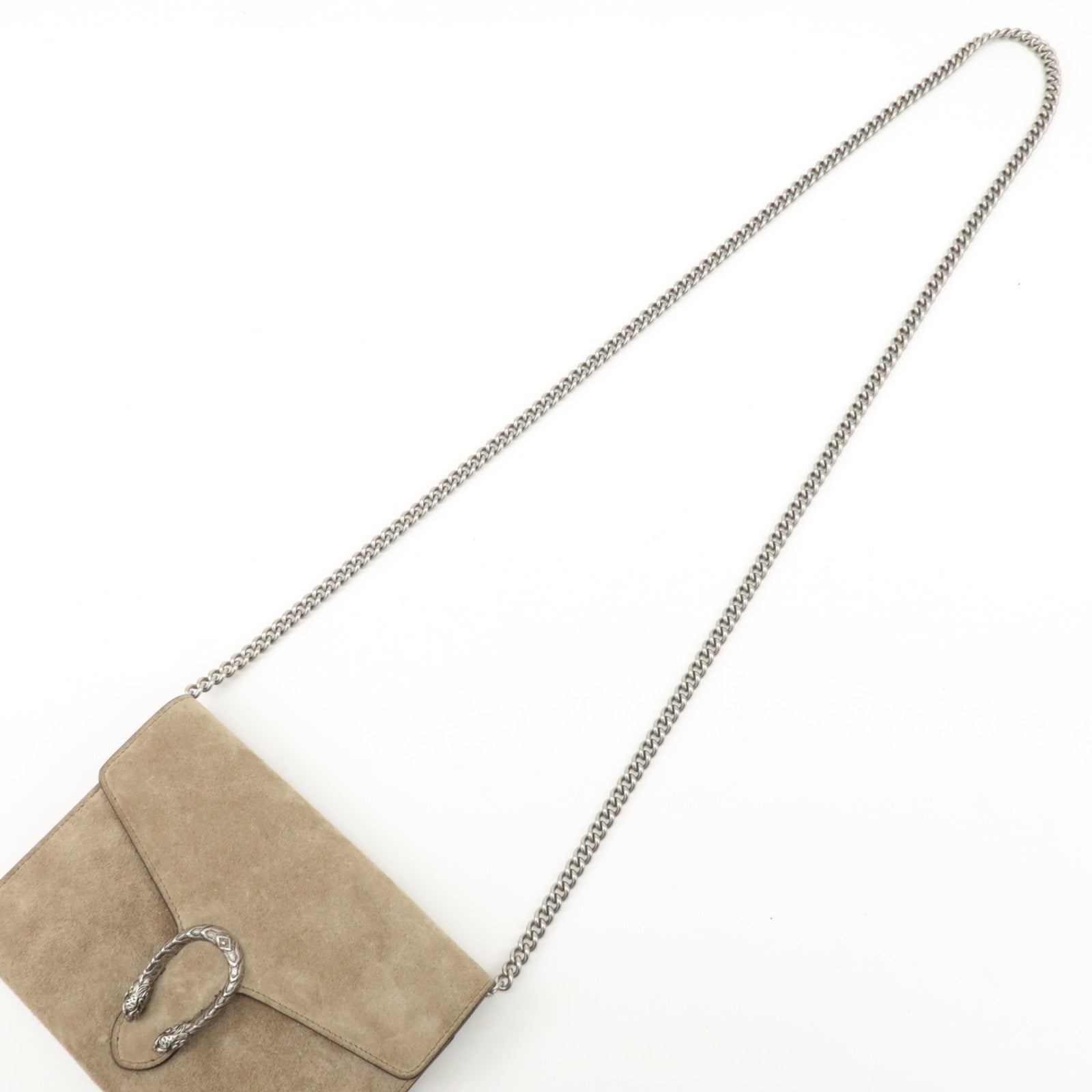 GUCCI Dionysus Suede Chain Shoulder Bag
 - Beige, Suede