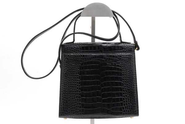 Saint Laurent Yves Saint Laurent 2Way Hand Shoulder Bag - Black, Leather