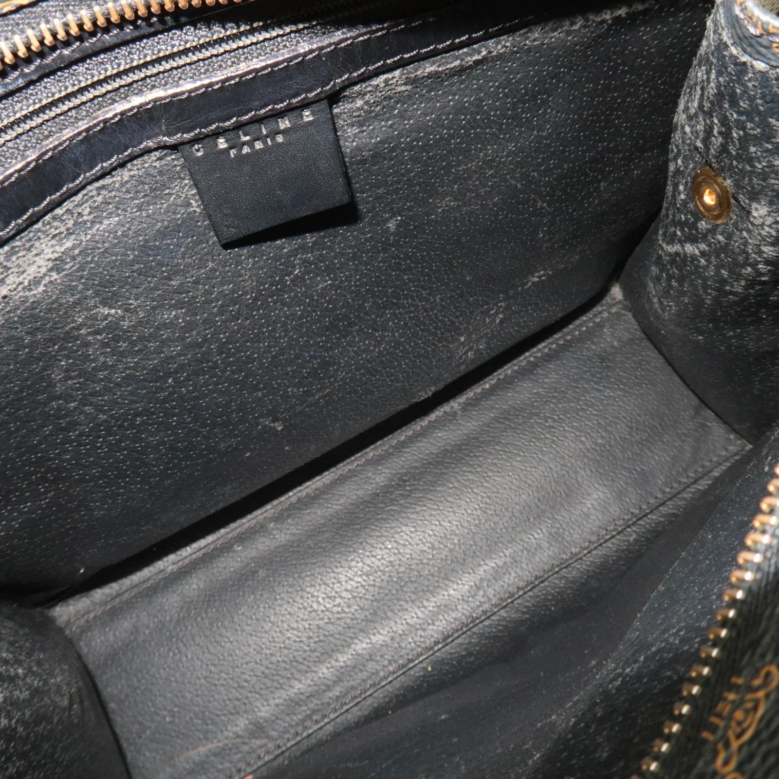 Celine Macadam Tote Bag - Black Brown, PVC Leather